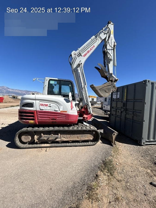 2020 Takeuchi TB290C Cab/Heat/Air, Rubber Tracks, Manual TAG QC