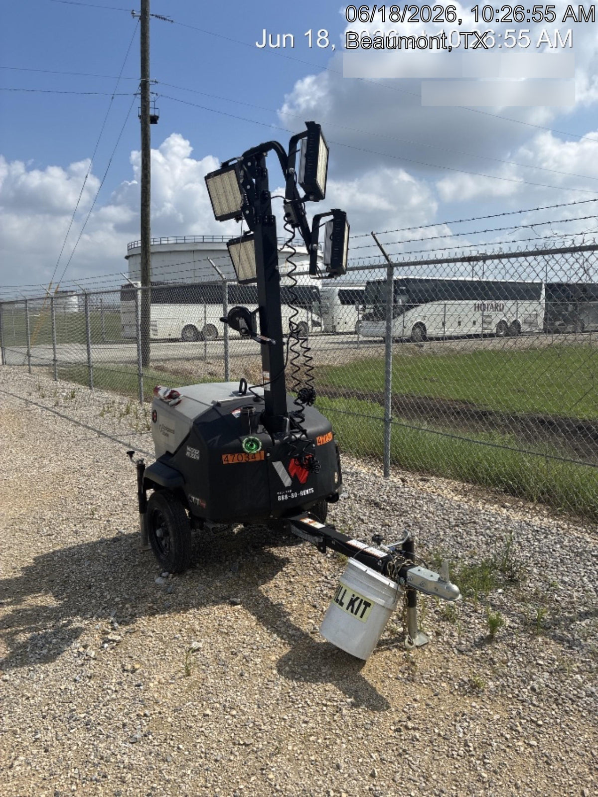 2024 Wacker Neuson LTT4 Diesel, Kohler KDW702, Deep Sea Controller, Auto Start, LED 320W, Bypass Outlet, T3