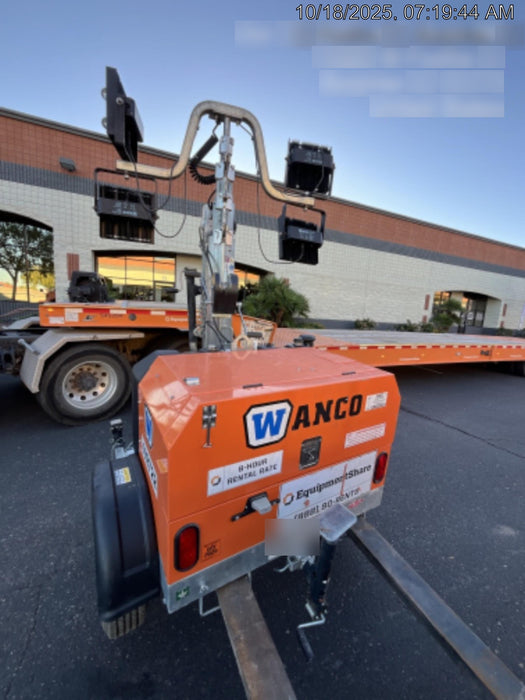 2024 Wanco WLTT-4MM4K Diesel, Deep Sea Controller, Shore Power Plug, Auto Start, (4) 350W LED Floodlights, 4kW Generator, 60 Gal Fuel Tank, 2" Ball, T3