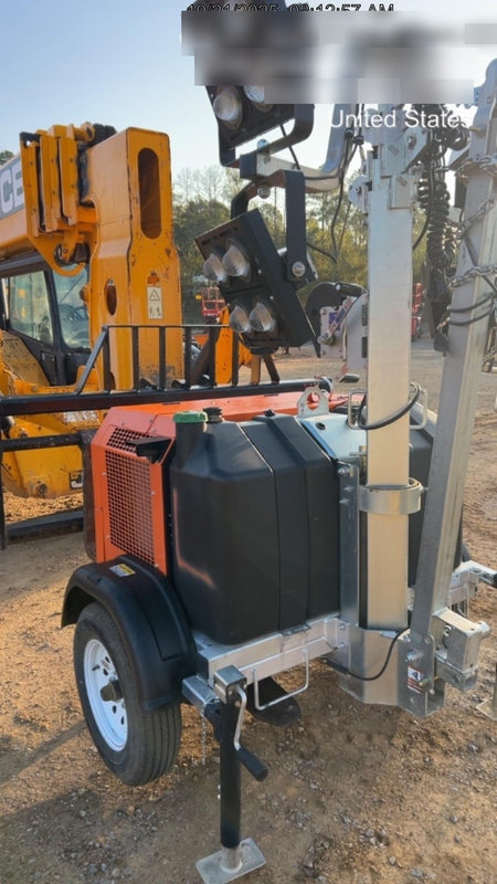 2025 Wanco WLTT-4MM4K Diesel, Mitsubishi L2E, 9.0HP @1800 rpm, Deep Sea Controller, Shore Power Plug, Auto Start, (4) 350W LED Floodlights, 4kW Generator, 60 Gal Fuel Tank, 2" Ball, T3