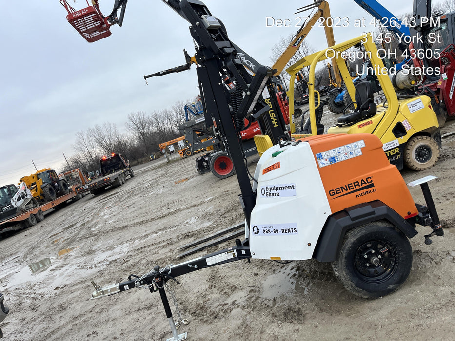 2023 Generac MLT2 Diesel, Flex Switch 120V Input, Powerzone Controller, 
(4) 320W LED Lights, 4kW Generator, 39.9 Gal Fuel Tank, 2" Ball, T3