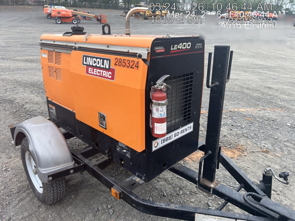 2022 Lincoln Electric LE400 Kubota V1505, Trlr, Cable Rack, Light Kit, ES Decals, T3