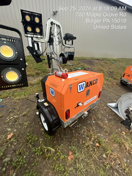 2024 Wanco WLTT-4MM4K Diesel, Deep Sea Controller, Shore Power Plug, Auto Start, (4) 350W LED Floodlights, 4kW Generator, 60 Gal Fuel Tank, 2" Ball, T3