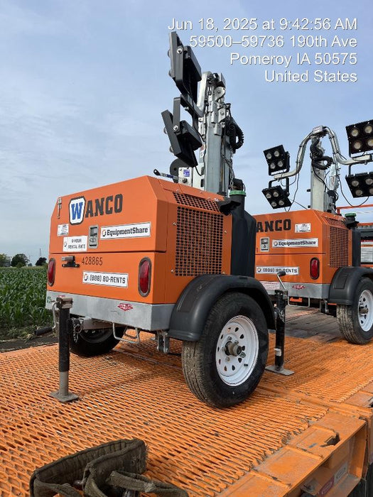 2024 Wanco WLTT-4MM4K Diesel, Deep Sea Controller, Shore Power Plug, Auto Start, (4) 350W LED Floodlights, 4kW Generator, 60 Gal Fuel Tank, 2" Ball, T3