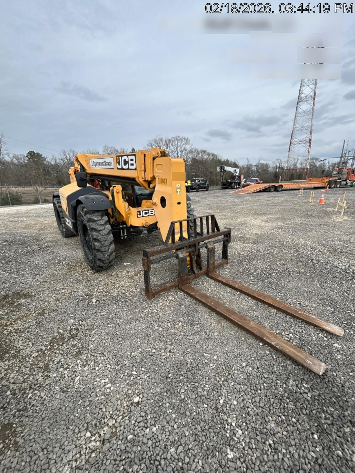 2020 JCB 509-42 Cab/Heat/Air, Solid Tires, Work Lights, Beacon, Aux Hydraulics, Back up Alarm, Lifting Eye, ES Decals