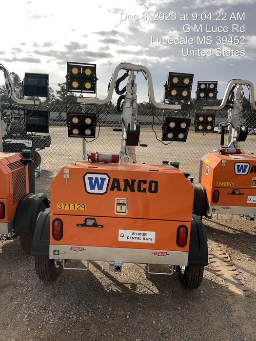 2023 Wanco WLTT-4MM4K Diesel, Deep Sea Controller, Shore Power Plug, Auto Start, (4) 350W LED Floodlights, 4kW Generator, 60 Gal Fuel Tank, 2" Ball, T3