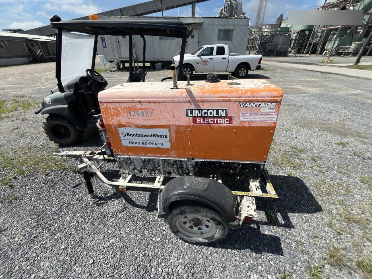 2021 Lincoln Electric Vantage 322 Vantage 322 Ready Pak 3 w/ Decals, ORANGE (includes trailer, cable rack, fender light kit) NO Telematics