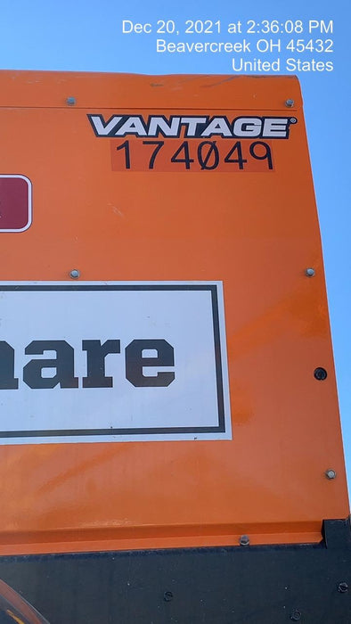 2021 Lincoln Electric Vantage 322 Vantage 322 Ready Pak 3 w/ Decals, ORANGE (includes trailer, cable rack, fender light kit) NO Telematics