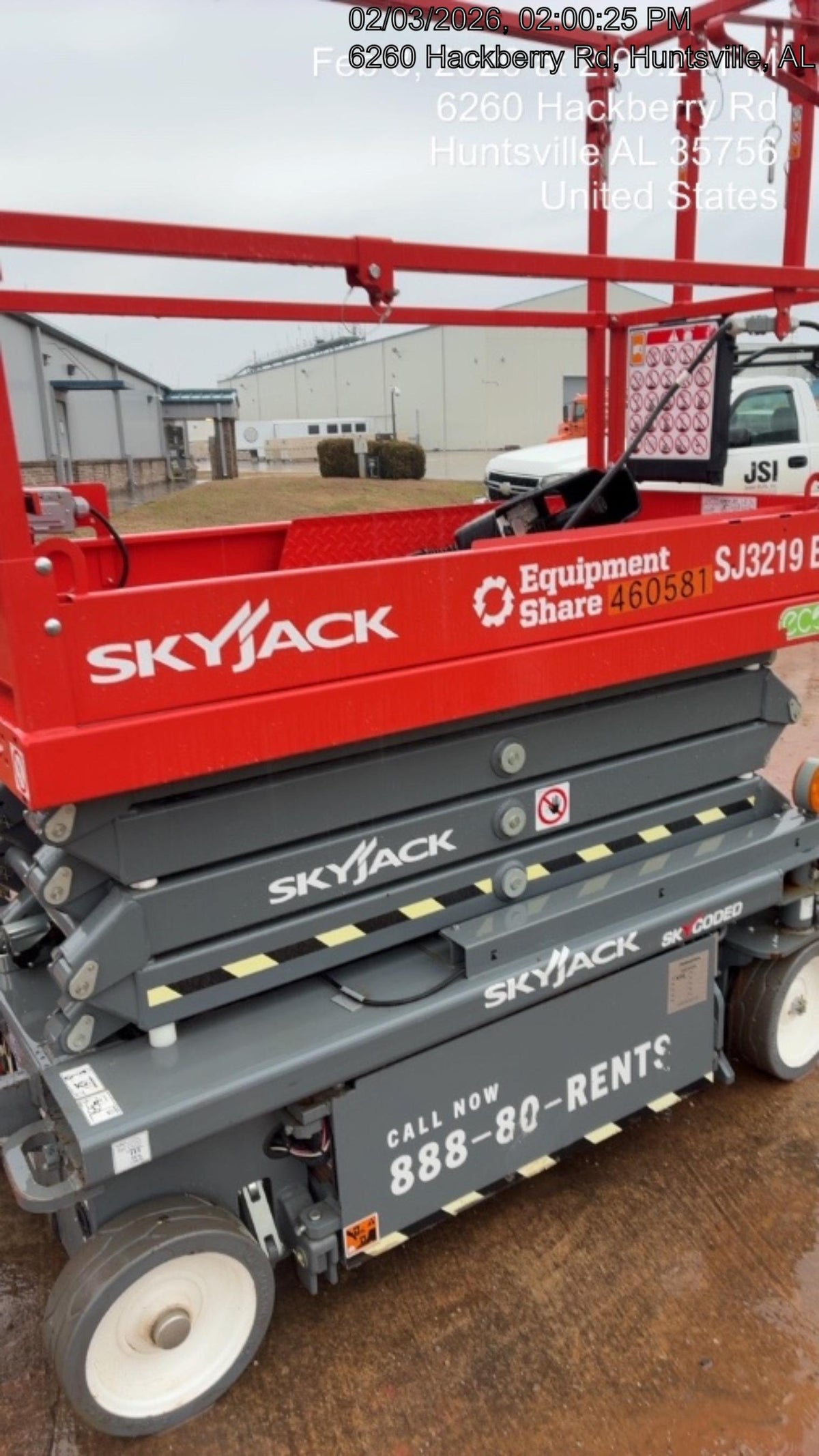 2024 Skyjack SJ3219 Electric Drive, Sld NM Tires, DBcns, RFRails, Power to Platform, T3 + Access Control
