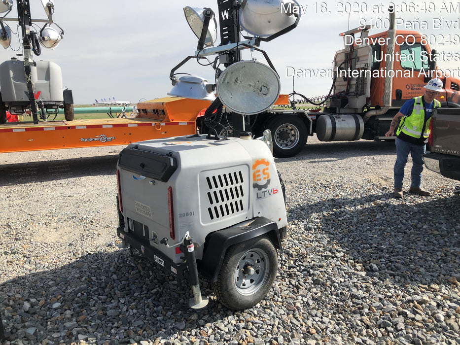 2018 Wacker Neuson LTV6L-MH Wacker Neuson LTV6L Mobile Light Tower w/Fuel Level Sensor Installed