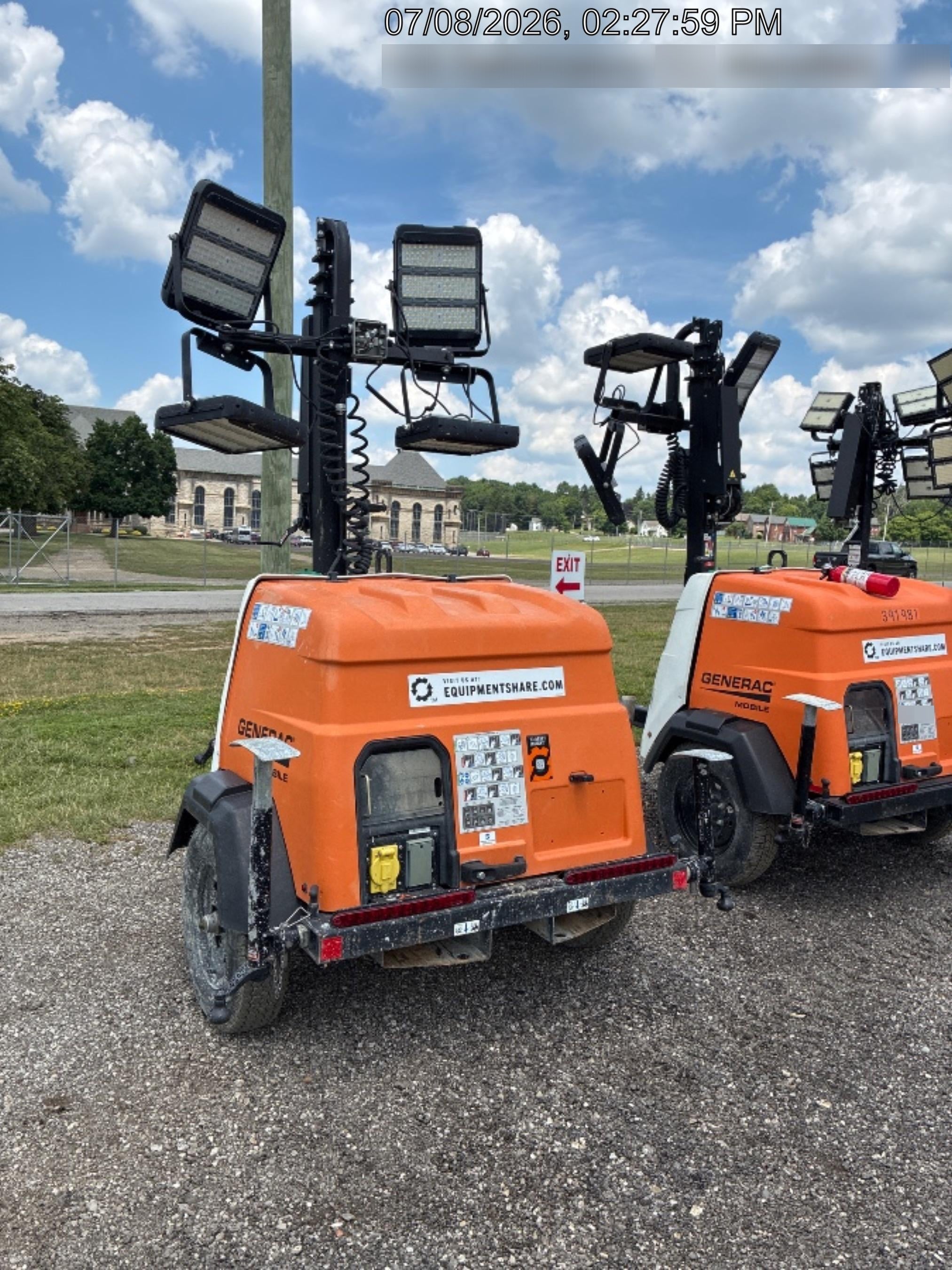 2023 Generac MLT2 Diesel, Flex Switch 120V Input, Powerzone Controller, (4) 320W LED Lights, 4kW Generator, 39.9 Gal Fuel Tank, 2" Ball, T3