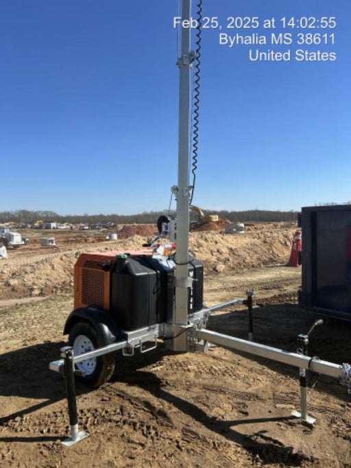 2025 Wanco WLTT-4MM4K Diesel, Mitsubishi L2E, 9.0HP @1800 rpm, Deep Sea Controller, Shore Power Plug, Auto Start, (4) 350W LED Floodlights, 4kW Generator, 60 Gal Fuel Tank, 2" Ball, T3