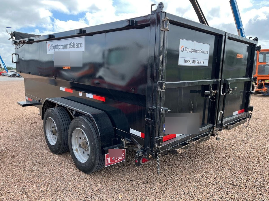 2025 TEXAS PRIDE TRAILERS 14'L x 7'W 5 Cu Yd Trunnion Hydraulic Dump