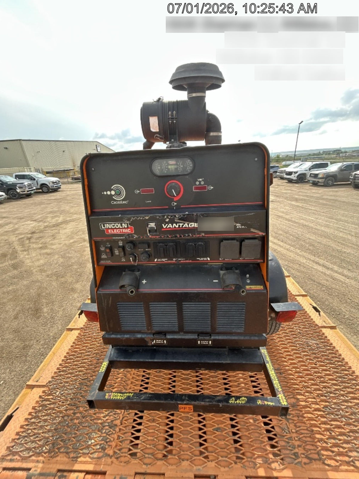 2021 Lincoln Electric Vantage 549X Ready Pak 3, ORANGE (includes trailer, cable rack, fender light kit)