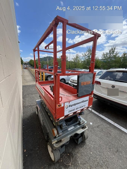 2020 Skyjack SJIII-3219 Solid NM Tires, Half height spring hinged entry gate, Dual Beacons, 800W Inverter