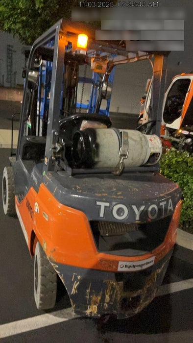 2022 TOYOTA 8FGU25 LP w/ Scale