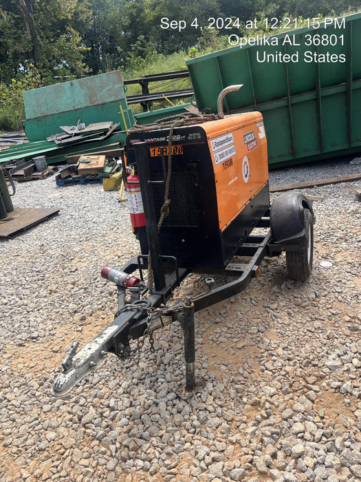 2021 Lincoln Electric Vantage 322 Vantage 322 Ready Pak 3 w/ Decals, ORANGE (includes trailer, cable rack, fender light kit) NO Telematics