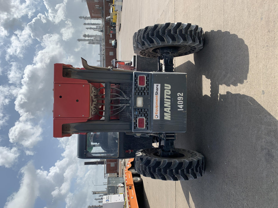 2019 Manitou MTA8044 MTA 8044 - 74 HP T4, Canopy, Worklights/Strobe, Beacon, 66" Carriage, 48" Forks, Solid Tires, Lift Hook, Aux Hydraulics