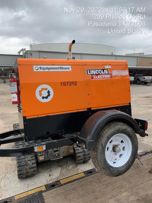 2021 Lincoln Electric Vantage 322 Vantage 322 Ready Pak 3 w/ Decals, ORANGE (includes trailer, cable rack, fender light kit) NO Telematics