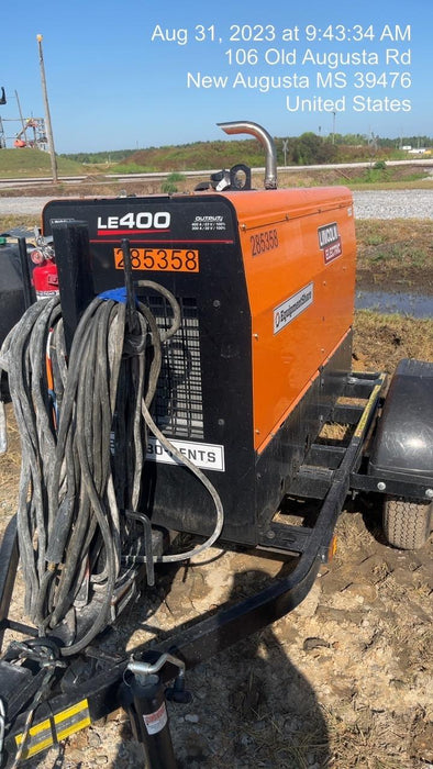 2022 Lincoln Electric LE400 Kubota V1505, Trlr, Cable Rack, Light Kit, ES Decals, T3