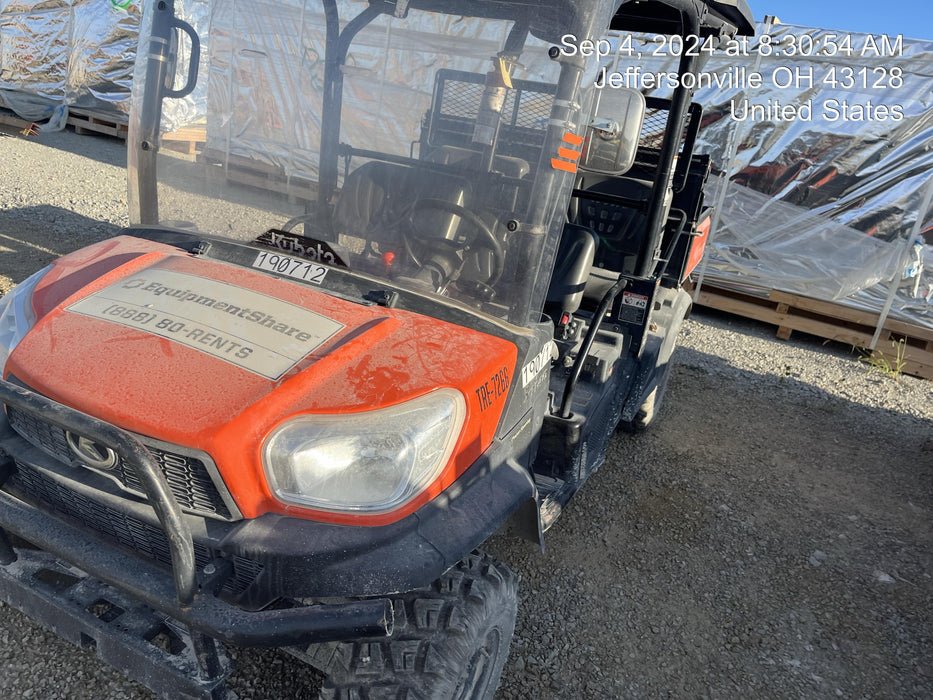 2022 Kubota RTV-X1140W-H Plastic Canopy, Windshield Acrylic Clear, LED Strobe Light, Wire Harness Kit, Back up Alarm