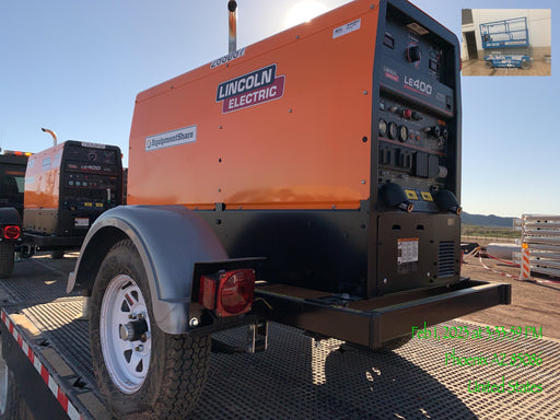 2023 Lincoln Electric LE400 Kubota V1505, Trlr, Cable Rack, Light Kit, ES Decals, T3