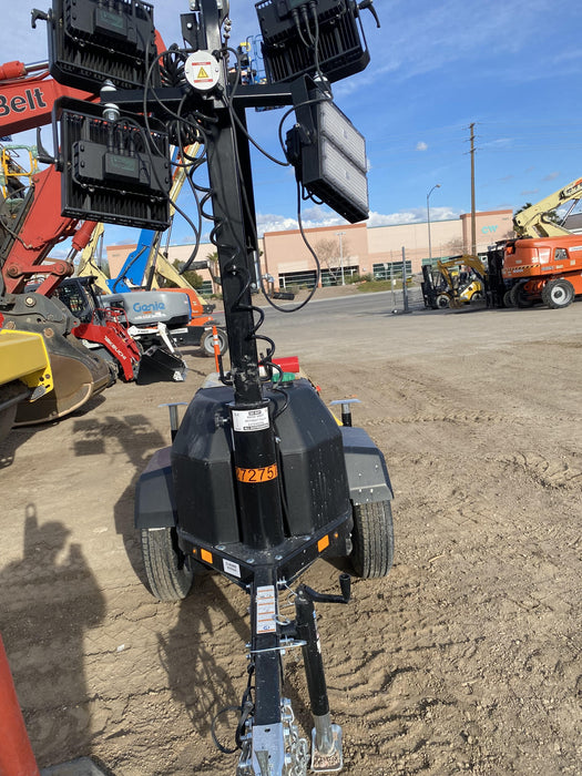 2022 Allmand NLV3GR (4) LED Light Fixture 350W, 23' Vertical Mast, 3kW Prime, Towable, ES Decals, T3