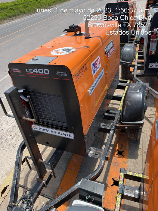 2022 Lincoln Electric LE400 Kubota V1505, Trlr, Cable Rack, Light Kit, ES Decals, T3