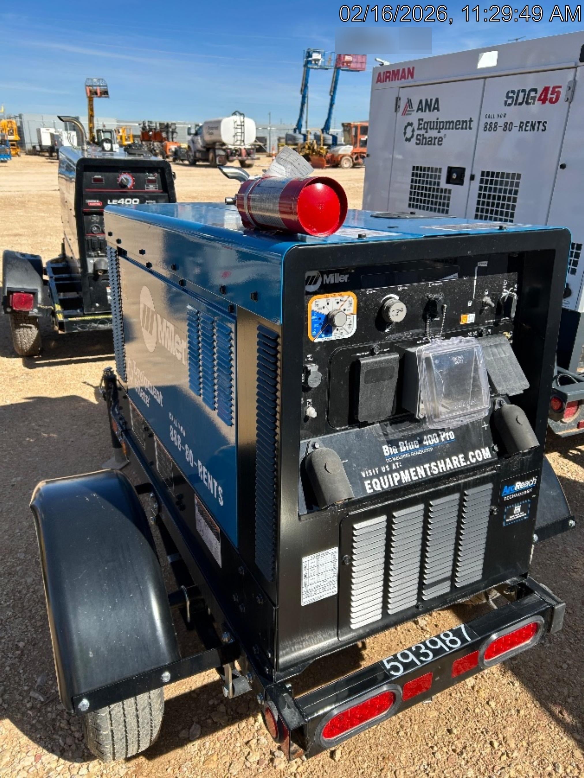 2025 MILLER ELECTRIC BIG BLUE 400