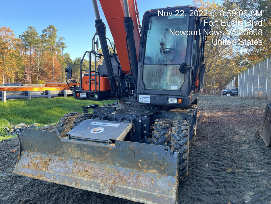 2019 Doosan DX210WE-5 Standard Wheeled Excavator, Hydraulic Quick Coupler