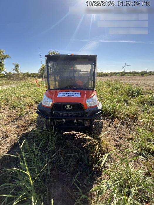 2021 Kubota RTV-X1140W-H Plastic Canopy, Windshield Acrylic Clear, LED Strobe Light, Wire Harness Kit, Back up Alarm