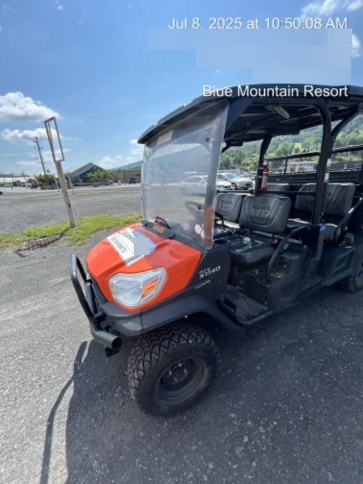 2022 Kubota RTV-X1140W-H Plastic Canopy, Windshield Acrylic Clear, LED Strobe Light, Wire Harness Kit, Back up Alarm