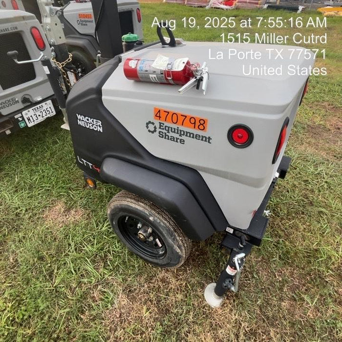 2024 Wacker Neuson LTT4 Diesel, Kohler KDW702, Deep Sea Controller, Auto Start, LED 320W, Bypass Outlet, T3