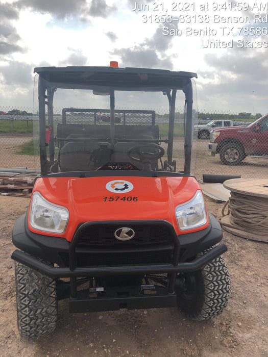 2021 Kubota RTV-X1140W-H Plastic Canopy, Windshield Acrylic Clear, LED Strobe Light, Wire Harness Kit, Back up Alarm