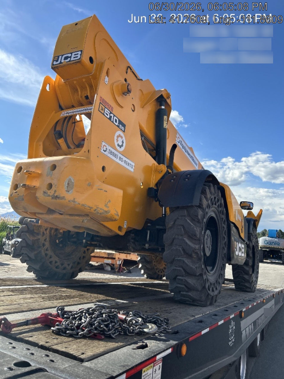 2020 JCB 510-56 Cab/Heat/Air, Solid Tires, Work Lights, Beacon, Aux Hydraulics, Back up Alarm, Lifting Eye, ES Decals