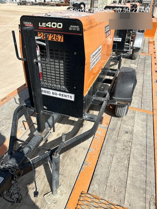 2023 Lincoln Electric LE400 Kubota V1505, Trlr, Cable Rack, Light Kit, ES Decals, T3