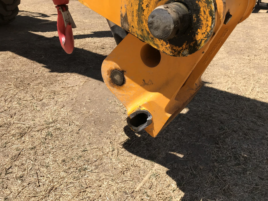 2019 JCB 510-56 74 HP w/Open ROPS, Beacon, Aux Hydraulics, Worklights, Solid Tires w/60" Carriage/Forks