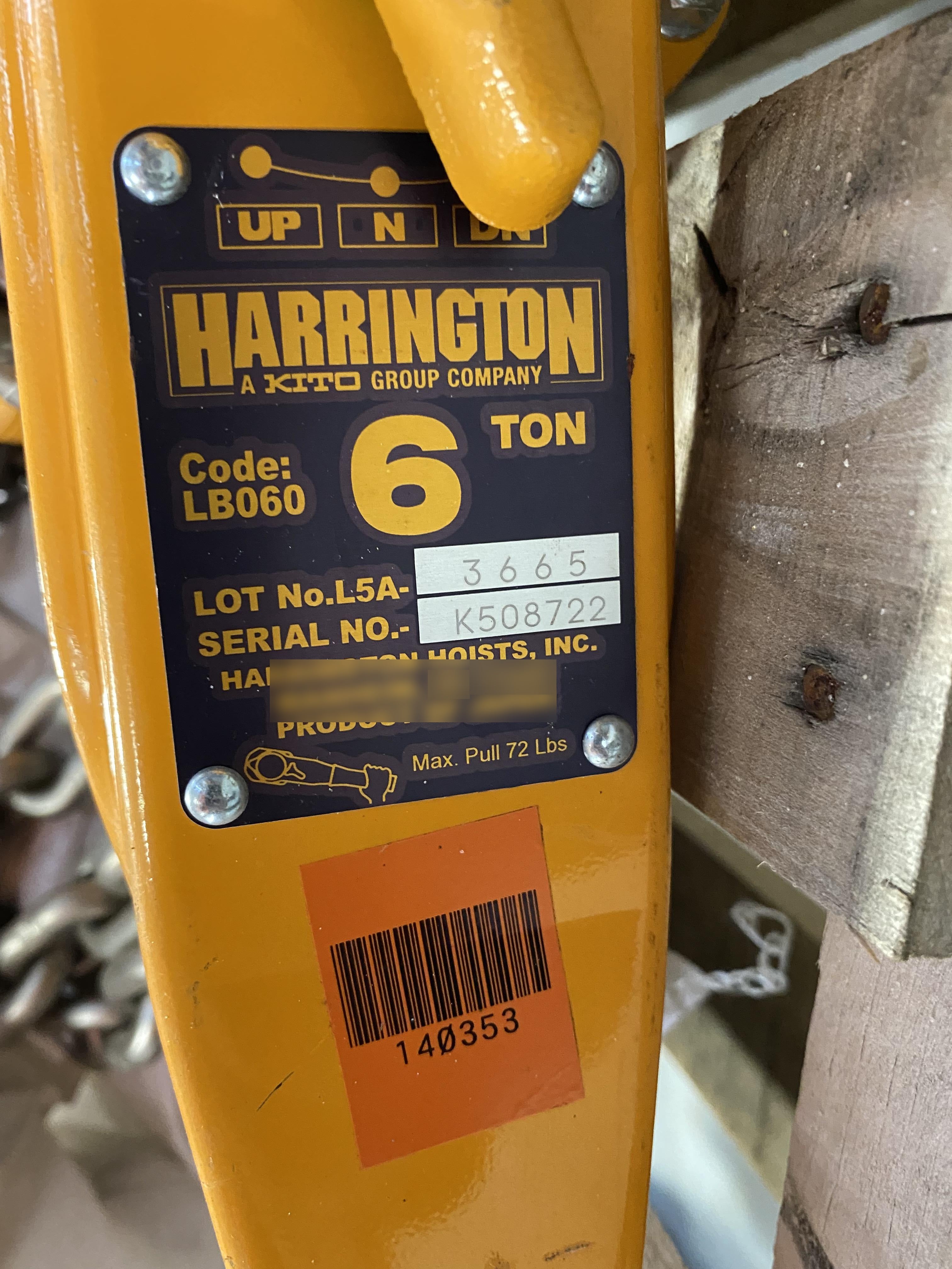 2021 HARRINGTON L5LB060-20