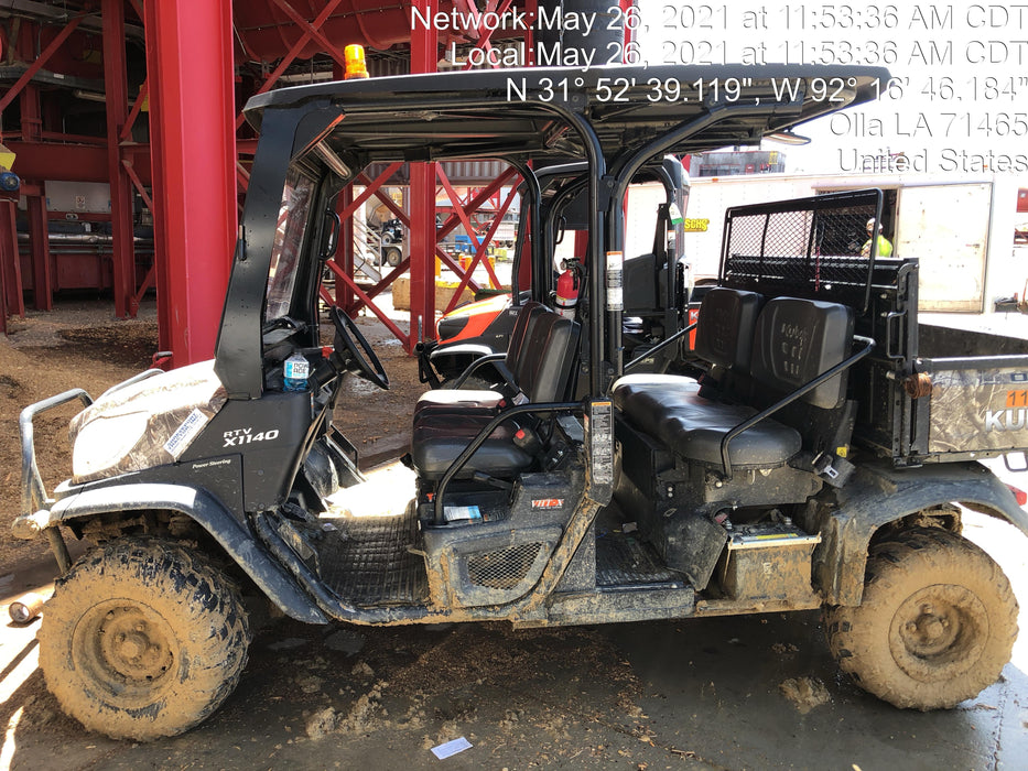 2020 Kubota RTV-X1140RL-A 4wd Utility Cart, Diesel, 4 Seat, LED Strobe, Windshield Polycarbonate HC, Plastic Canopy, Wire Harness Kit, Backup Alarm
