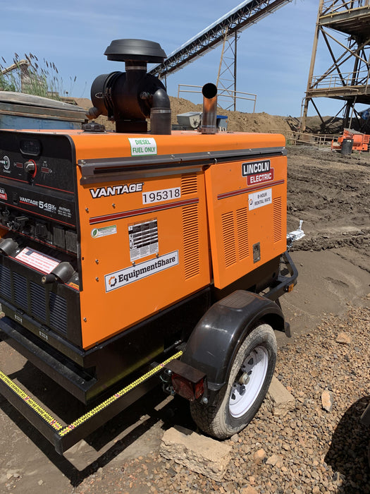 2021 Lincoln Electric Vantage 549X Ready Pak 3, ORANGE (includes trailer, cable rack, fender light kit)