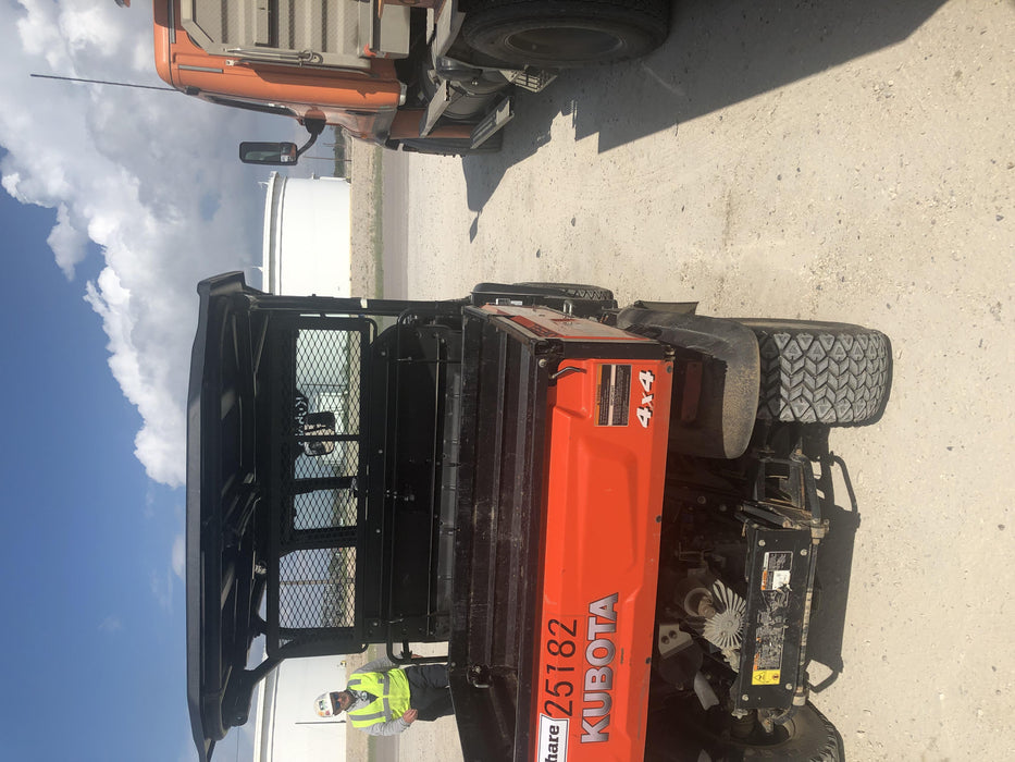Kubota RTV-X1140W-H 4wd Utility Cart, LED Strobe, Windshield Tempered Glass, Pastic Canopy, Wire Harness Kit, Backup Alarm
