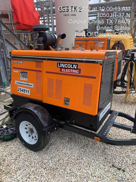 2022 Lincoln Electric Vantage 549X Crosslink Technology, Trailer Mounted