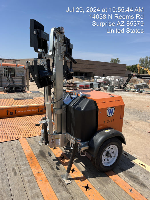 2024 Wanco WLTT-4MM4K Diesel, Deep Sea Controller, Shore Power Plug, Auto Start, (4) 350W LED Floodlights, 4kW Generator, 60 Gal Fuel Tank, 2" Ball, T3