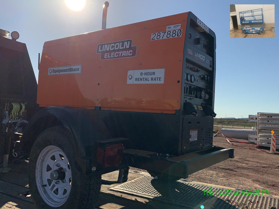 2023 Lincoln Electric LE400 Kubota V1505, Trlr, Cable Rack, Light Kit, ES Decals, T3