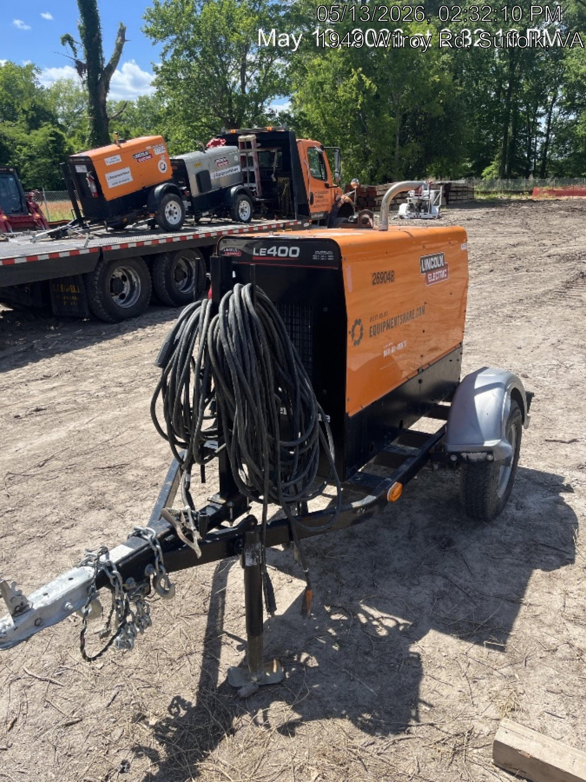 2022 Lincoln Electric LE400 Kubota V1505, Trlr, Cable Rack, Light Kit, ES Decals, T3