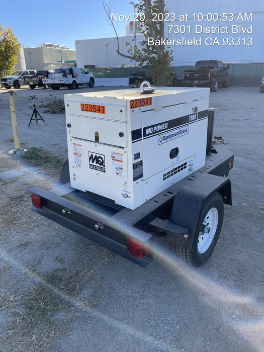 2022 Multiquip DA7000SSA3 Kubota Diesel, Trailer Mounted Package