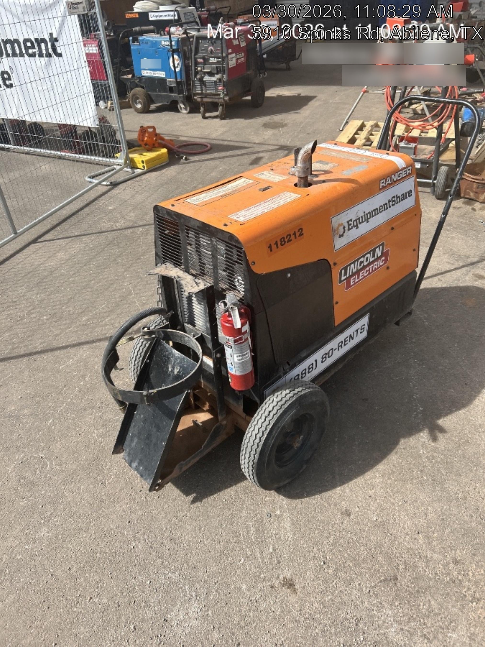 2020 Lincoln Electric Ranger 305 LPG Kohler Engine, One-Pak
