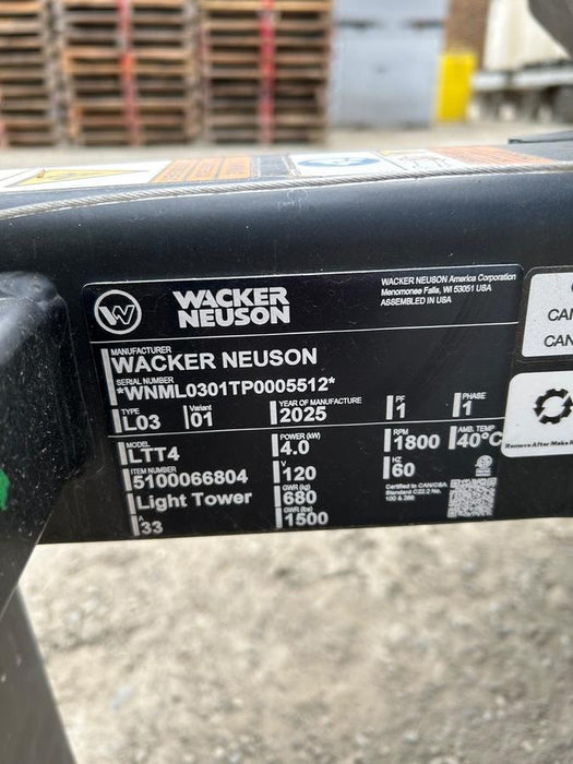 2025 WACKER NEUSON LTT4