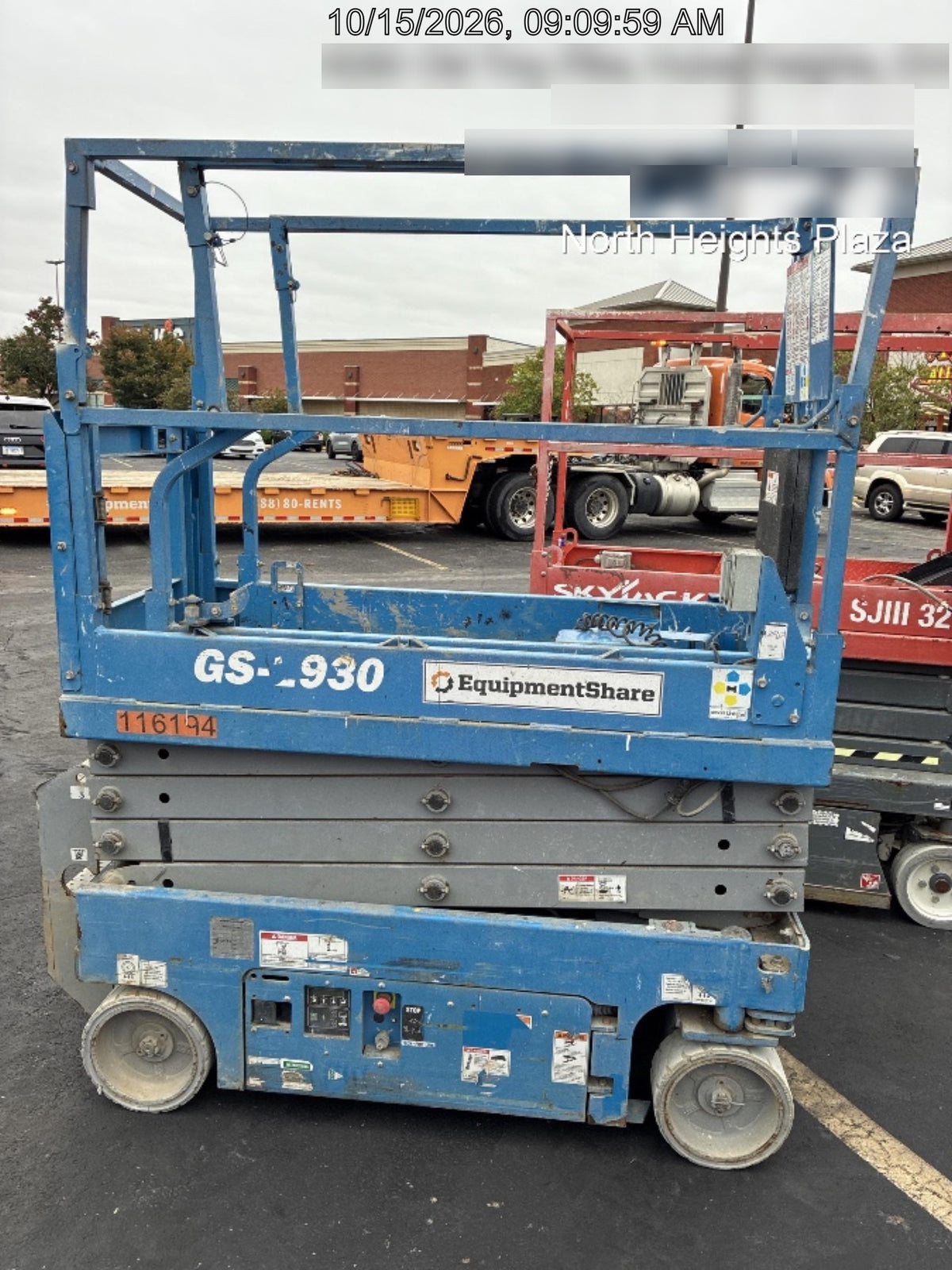 2020 Genie GS-1930 Solid Non Marking Tires, Beacon, Folding rails with half height swing gate