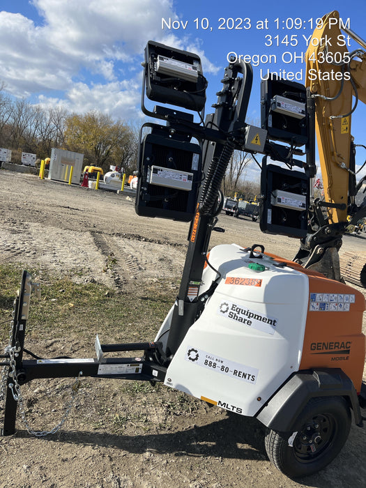 2023 Generac MLT2 Diesel, Flex Switch 120V Input, Powerzone Controller, (4) 320W LED Lights, 4kW Generator, 39.9 Gal Fuel Tank, 2" Ball, T3